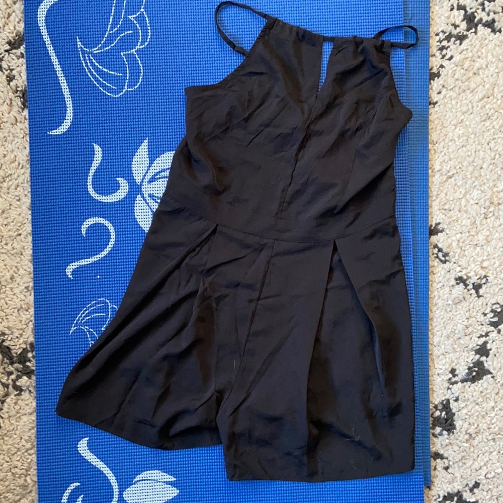 Black Hollister halter romper **runs small**